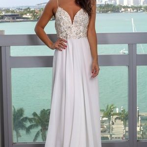 Saved by the dress ivory maxi dress size large